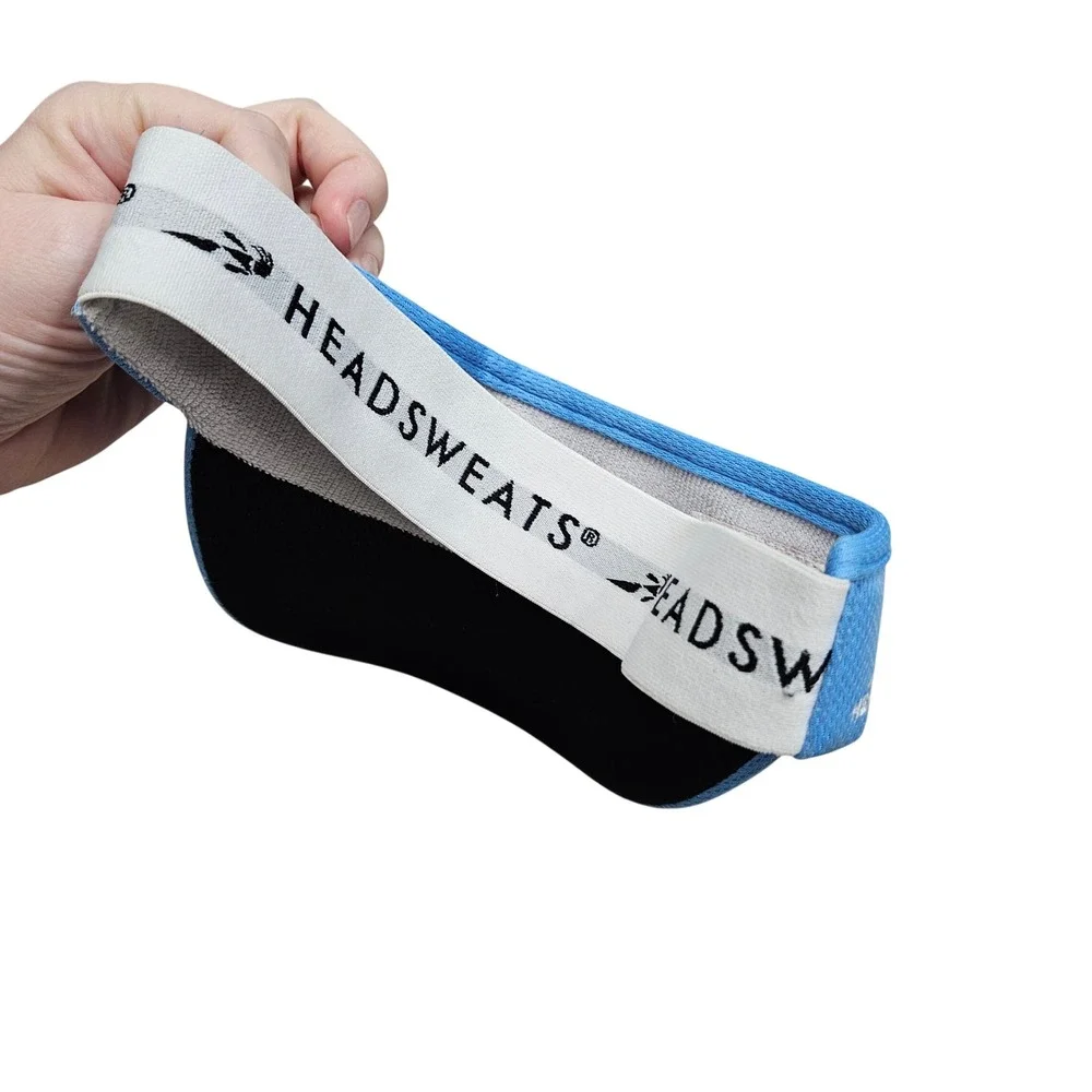 HEADSWEATS Blue Crew USA Athletic Visor Cap Hat Light Blue Sporty‎ Outdoor